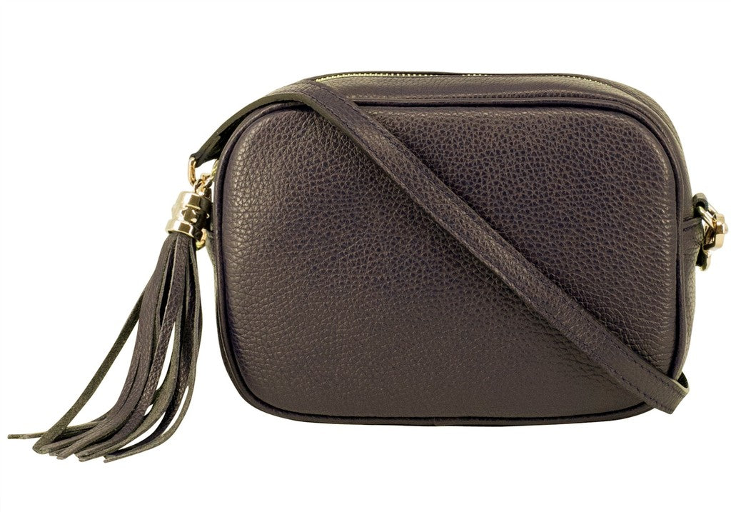 Dooney & Bourke Black Pebbled Leather Tassel Shopper Tote Bag Purse Handbag  | eBay